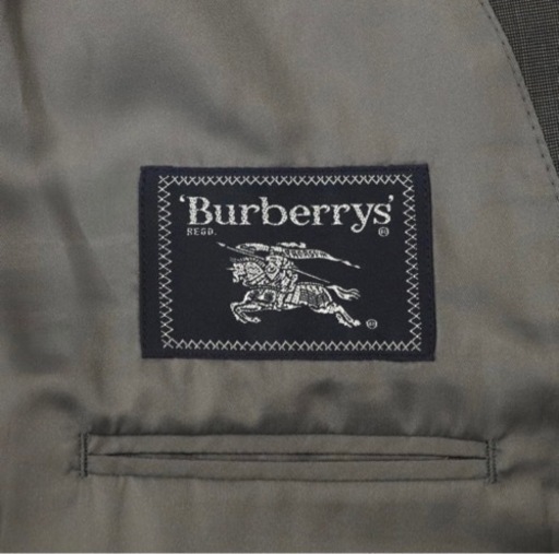 参考価格￥132,000- 新品タグ付き 日本製 Burberrys バーバリー 春夏秋 メリノウール 2つボタン シングルスーツ 