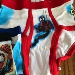 120〜130新品3枚セットスパイダーマンブリーフポケモン ブリーフ 男児 マーベル綿100%の画像