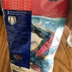 120〜130新品3枚セットスパイダーマンブリーフポケモン ブリーフ 男児 マーベル綿100%の画像