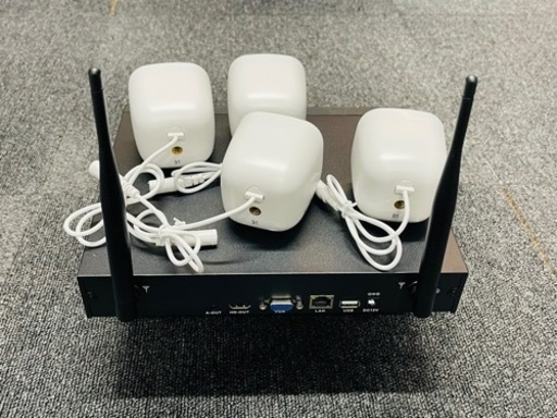 防犯カメラセット 4台カメラ 屋外 IP66防水 監視カメラ 遠隔監視 動体検知 暗視撮影Sri日本正規独占代理 【1TB HDD内蔵】
