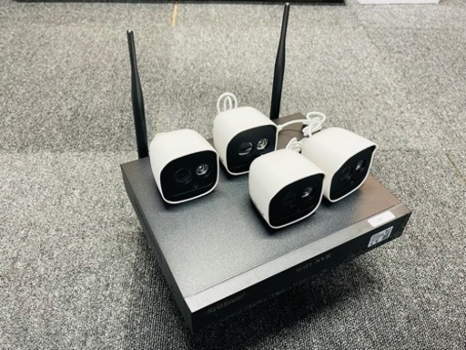 防犯カメラセット 4台カメラ 屋外 IP66防水 監視カメラ 遠隔監視 動体検知 暗視撮影Sri日本正規独占代理 【1TB HDD内蔵】