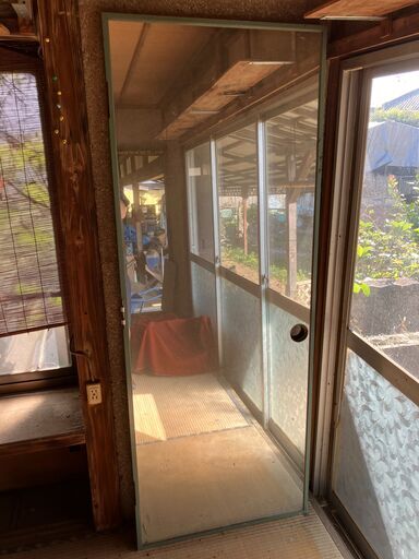 早い物勝ち！引き取り限定★レトロ アンティーク アンティーク 店舗用 鏡 姿見 ミラー インテリア 古民家 インテリア カフェ 古着屋 ボクシング ダンス