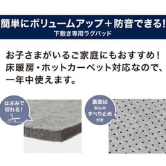 ✨️新品！ニトリ低反発ラグパッド(下敷き専用)【引き取り可能な方限定】決まりました！の画像