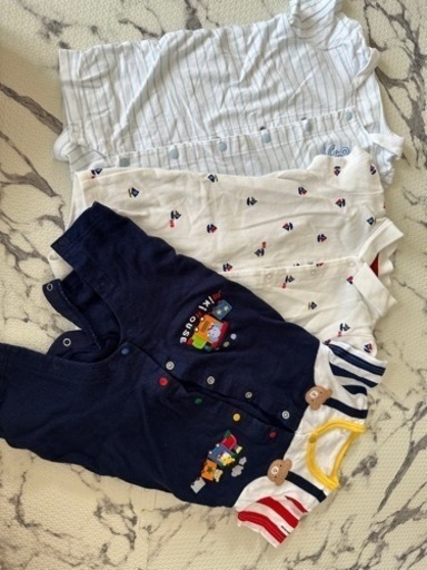 ミキハウス、ファミリアロンパースセット