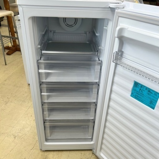 【美品】霜取り不要のファン式 Haier 電気冷凍庫　JF-NUF138B(W)