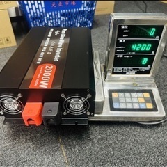 インバーター 2000W 【正弦波 24V専用】リモコン付き モニター表示 車 コンセント4個 USB1個 AC100V 直流 変換 発電機の画像
