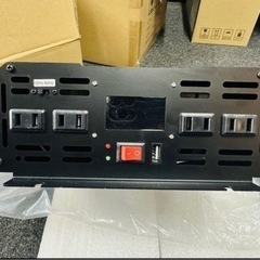 インバーター 2000W 【正弦波 24V専用】リモコン付き モニター表示 車 コンセント4個 USB1個 AC100V 直流 変換 発電機の画像