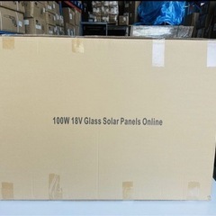 ソーラーパネル 100W 単結晶 1枚入 高変換効率　太陽光パネル 太陽光チャージの画像