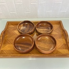 おしゃれなお盆　木製　器　皿　かわいい