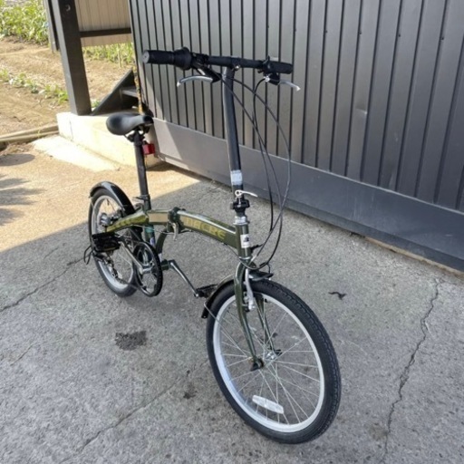 99★岐阜発　△NACRE/折りたたみ自転車△20インチ/6段変速/走行確認/フロントフェンダー凹み有り/防犯有り/現状品　R5.9/16★a