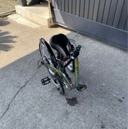 99★岐阜発　△NACRE/折りたたみ自転車△20インチ/6段変速/走行確認/フロントフェンダー凹み有り/防犯有り/現状品　R5.9/16★a