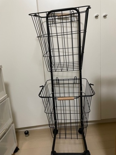 【美品】ランドリーラック ブラック