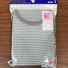 2310-763 ユニクロ ヒートテック クルーネックT グレー...