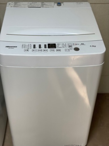 送料・設置込み　洗濯機　5.5kg Hisense 2019年