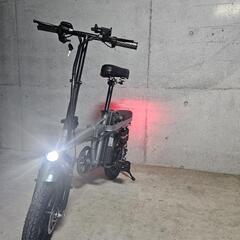 美品　格安　フル電動自転車　モペット 36Vリチウムバッテリー☆折りたたみフル電動自転車BONITA20