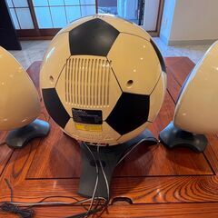 【レア】BEARMAXサッカーボール　CDプレーヤ　クマザキエイム　昭和レトロインテリア　ポータブルプレーヤーの画像