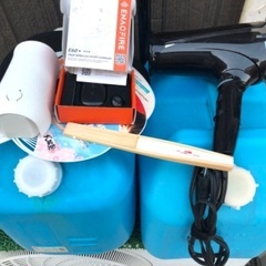 灯油タンク、ドライヤー、イヤフォン、芳香剤