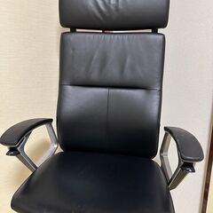 高級革張りハイバックチェア オカモト デューク(定価47万円)の画像