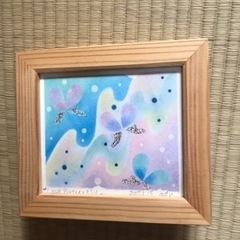 パステルアート① LOVE butterfly