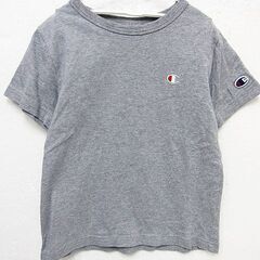 Champion チャンピオン  ロゴTシャツ  サイズ120cm 子供服 ２枚セット 半袖Tシャツ+長袖Tシャツ グレー  の画像