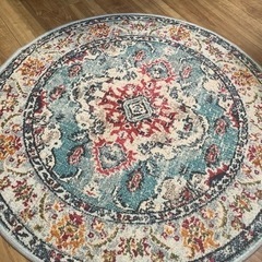 （交渉中）円形カーペット　ラグ　120cm