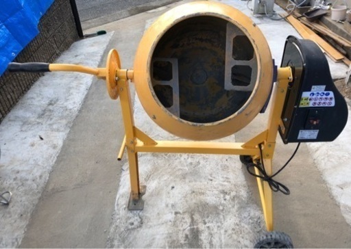 コンクリートミキサー　練上げ量50L ドラム容量120L