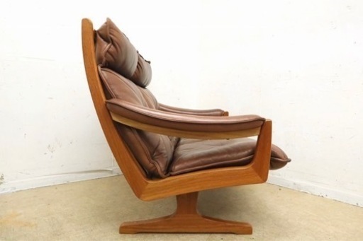 北欧 ヴィンテージ Lied Mobler リードモブラー 本革 2P ソファ 北欧 ノルウェー ヴィンテージ Lied Mobler リードモブラー 本革