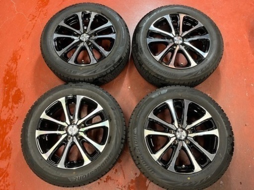 185/60R15  2019年ブリヂストンVRX2　アルミホイール15×6j  +40  PCD100×5　取りにお越しくださる方に　桜花自動車　スタッドレスタイヤ