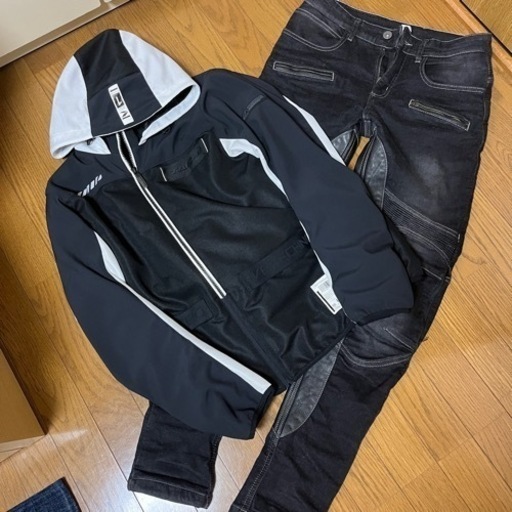 バイクウェア　プロテクター入り　デニムパンツ