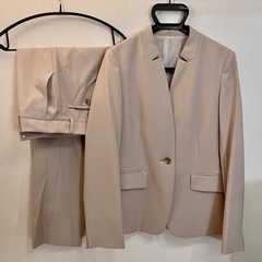 the suit company/ピンクベージュパンツスーツ(専...