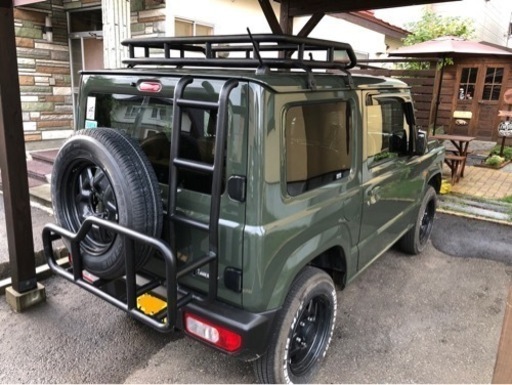 新型ジムニー　シエラ　サクソン製リアキャリア＆ラダー　定価89000円