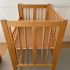 【美品】ワンタッチハイベッド　クールミニ　ベビーベッドミニの画像