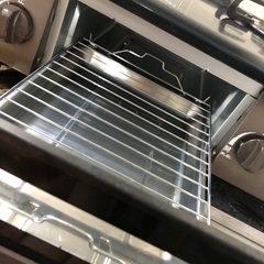 【二口ガステーブル】中古・魚焼きグリル未使用・都市ガス・左強火【値下げ交渉可】の画像