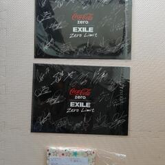 【新品未使用】コカコーラゼロ　EXILEクリアファイル　ポケットティッシュポーチの画像