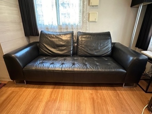 （予約済)牛革ソファ(大塚家具)