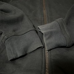 【NIKE】ナイキ スウェットパーカー フルジップ スウッシュ ブラック 黒 Mの画像