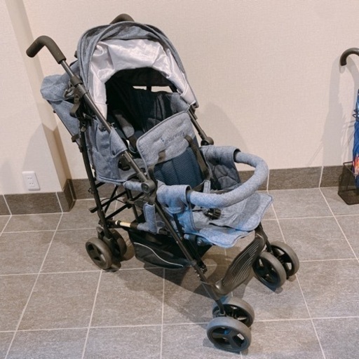 日本育児　縦型二人乗りベビーカー