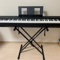 ヤマハ YAMAHA 電子ピアノ P-45B スタンド、キーボードカバー付き
