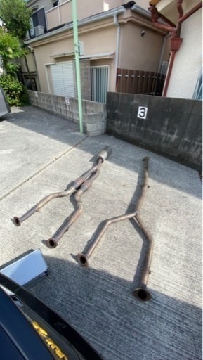 マークx クラウン　中間ストレート　ストレートマフラー