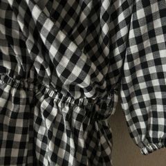 【美品】チェックトップスの画像