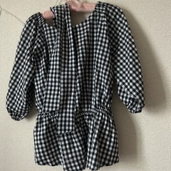 【美品】チェックトップスの画像