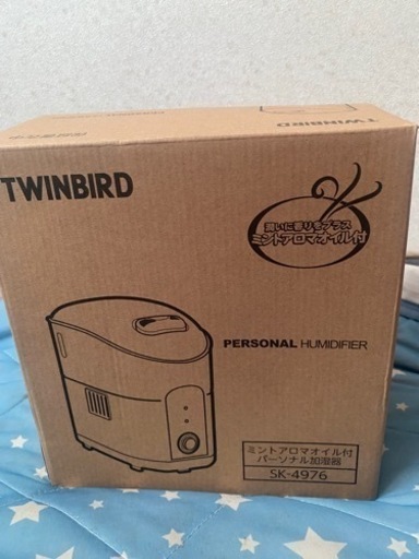 TWIN BIRD ミントアロマオイル付　パーソナル加湿器 SK-4976