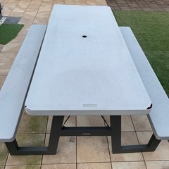 アウトドア　テーブルセット　アメリカン　バーベキューの画像