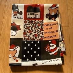 クリスマス柄　ビニールクロス　レトロの画像