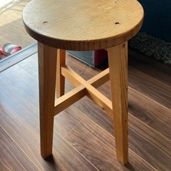 北欧　スツール　ナチュラル　椅子　ハイチェアの画像