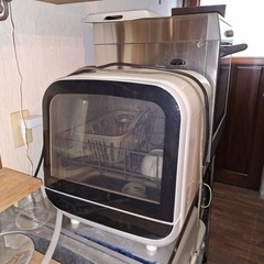家電 キッチン家電 オーブンレンジ : 小型食洗機・コンパクトなかわいい食洗機、給水はタンク式で工事不用！ しっかり洗います！