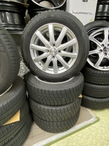 🚗【スタッドレスタイヤ】アルミ 付 ヤリス/アクア/フィット7【カー用品･ホイール買取アールワン田川】