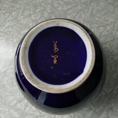 青染焼花瓶(美里)の画像