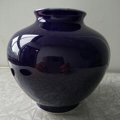 青染焼花瓶(美里)の画像