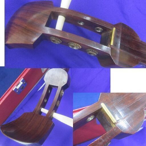 三味線 細棹 長唄 駒 撥 ハードケース有 糸巻き欠品 和楽器 札幌市北区屯田